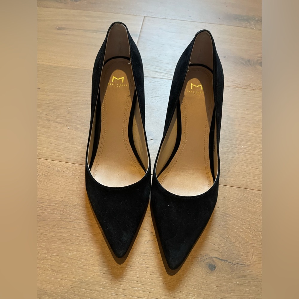 Marc Fisher Zala Block Heel Pointy Toe Pump